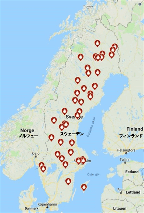 スウェーデンの山火事